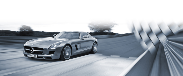 Yellow AMG 2014 SLS Coupe