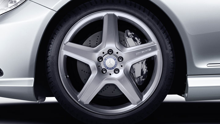 20-inch AMG 5-spoke wheels with high-performance tires