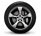 19-inch 5-spoke alloy wheels