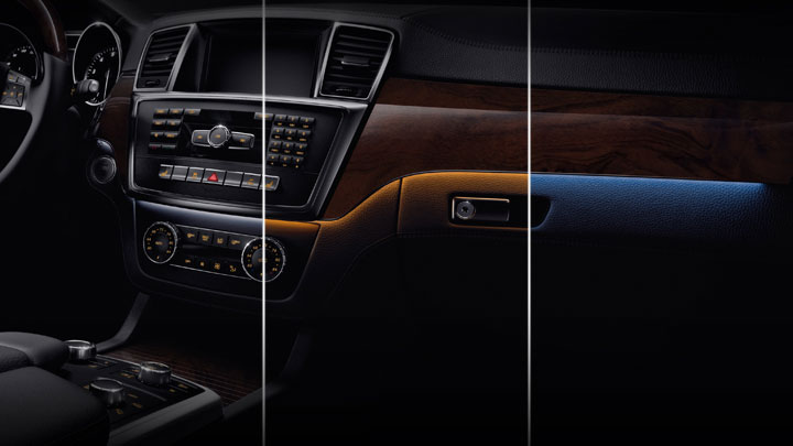 Multicolor ambient lighting and illuminated door sills
