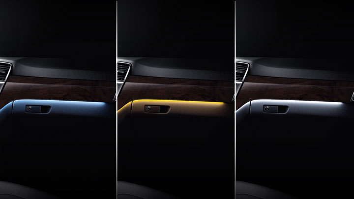 Multicolor ambient lighting and illuminated door sills