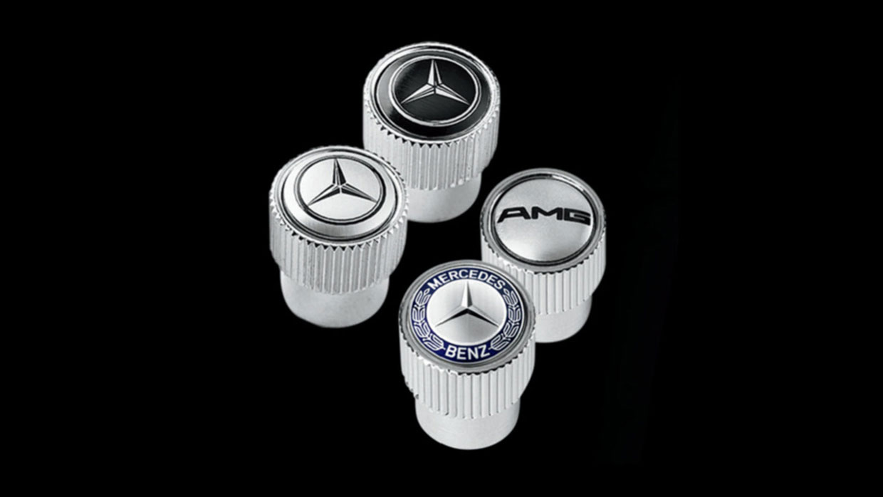 Mercedes tire stem valve caps #2