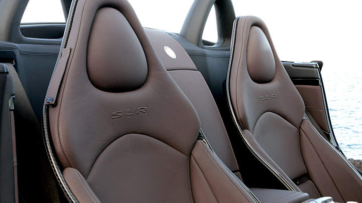 Carbon fiber seats covered in premium leather