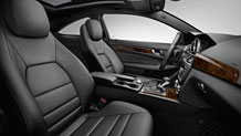 C350 Coupe cockpit in Black