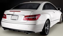 E-Class license frame and trunk handle