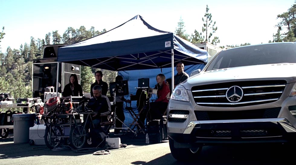 Filming the M-Class in action