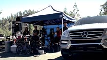 Filming the M-Class in action