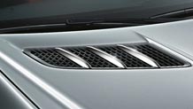 SLK chrome hood fins