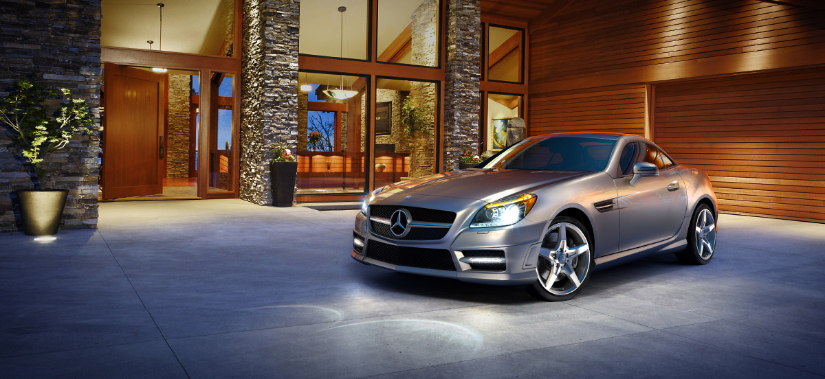 Indium Grey SLK350 with Sport Package,  top-up