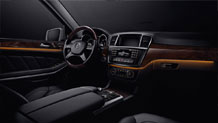 4MATIC in Black with multicolor ambient lighting