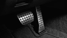SL550 brushed aluminum pedals
