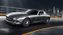 SLS AMG GT Coupe in designo Alanite Grey with Matte Black/Polished AMG 10-spoke wheels