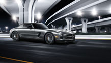 in designo Alanite Grey with Matte Black/Polished AMG 10-spoke forged-alloy wheels