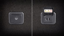 Household-type 115V power outlet