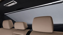 Power rear-window sunshade