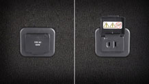 Household-type 115V power outlet