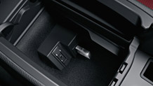 AUX IN and USB jacks