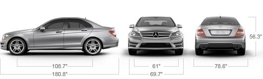 Mercedes Benz 2012 C Class C250 Sport Sedan Specs 530x160
