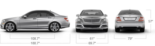 Mercedes Benz 2012 C Class C300 Luxury Sedan Specs