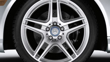 18-inch twin 5-spoke AMG wheels