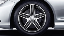 19-inch AMG triple-spoke wheels