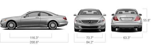 Mercedes Benz 2012 CL600 Specs