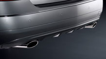 Dual chrome exhaust tips