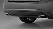 Dual chrome exhaust tips