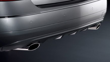 Dual chrome exhaust tips