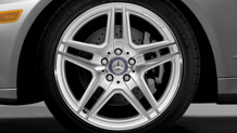 18-inch twin 5-spoke AMG wheels