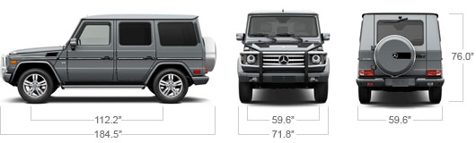 Mercedes Benz 2012 G Class G550 SUV Specs