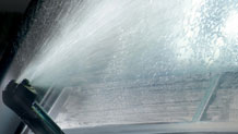 Heated headlamp washers