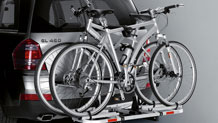 Hitch-mounted bicycle rack