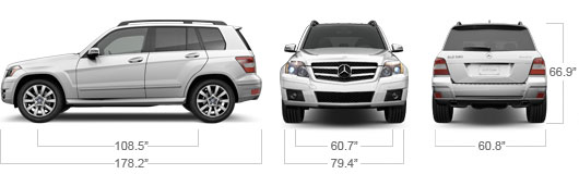 Mercedes Benz 2012 GLK50 Specs 530x160