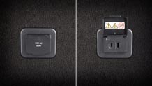 Household-type 115V power outlet