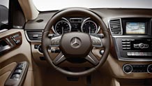 Premium leather 4-spoke multifunction steering wheel