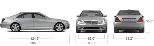 Mercedes Benz 2012 S Class S550 Specs
