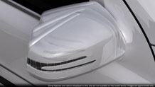 Heated power side mirrors with power fold-in