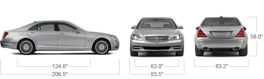 Mercedes Benz 2012 S Class S600 Specs