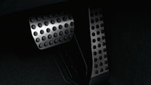 Brushed aluminum pedals