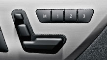 8-way power seat controls on door