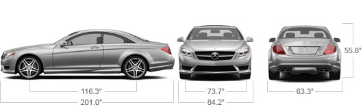 Mercedes Benz 2013 CL Class CL65 AMG Coupe Specs