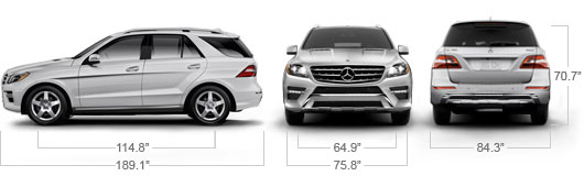 Mercedes Benz 2013 M Class ML550 SUV Specs