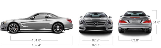 Mercedes Benz 2013 SL Class SL63 AMG Roadster Specs