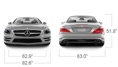 Mercedes Benz 2014 SL CLASS SL550 ROADSTER SPECS FRONT BACK D