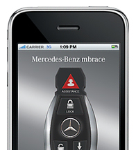 Mercedes Benz mobile iphone