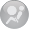 Mercedes Benz safety icon collision gray