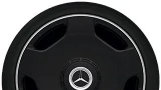 23-inch AMG forged monoblock-style, matte black