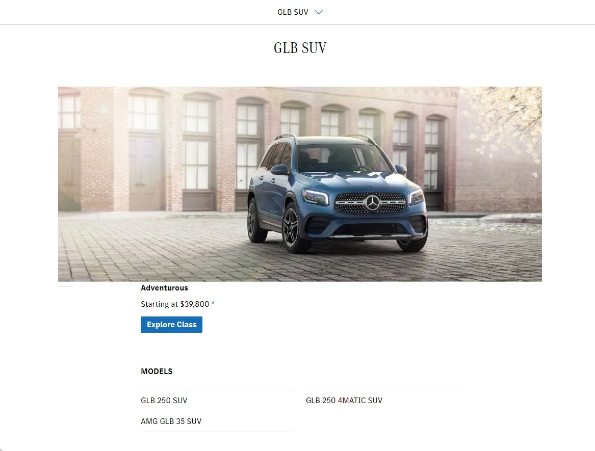 Vehicle Hierarchy MercedesBenz USA