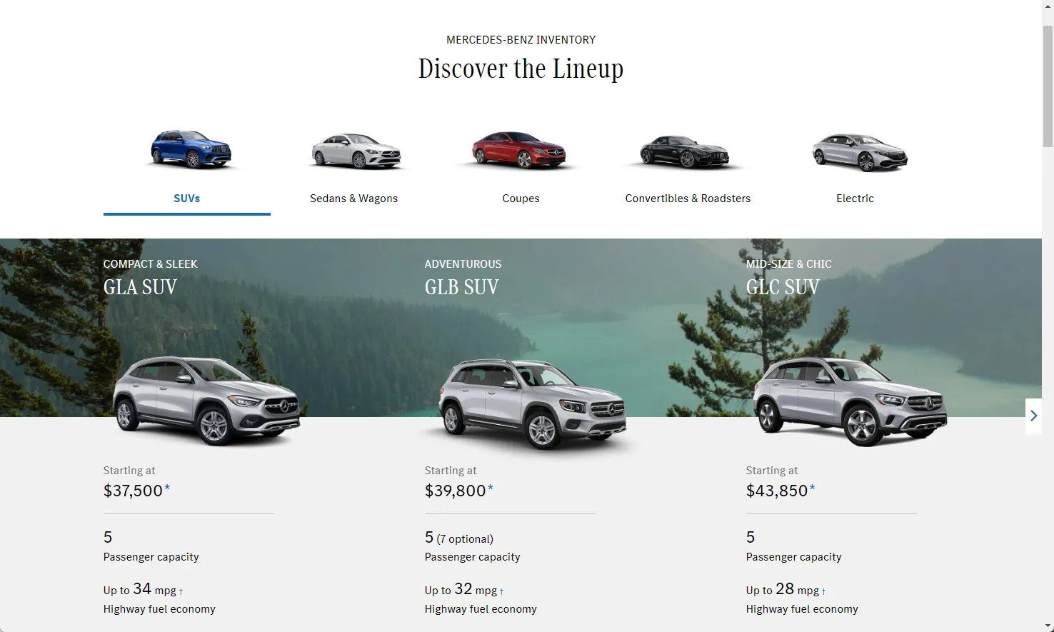 Vehicle Hierarchy MercedesBenz USA